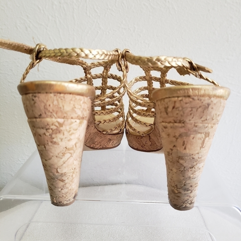 KATE Spade New York Felix Metallic Cork Wedge - Picture 4 of 11
